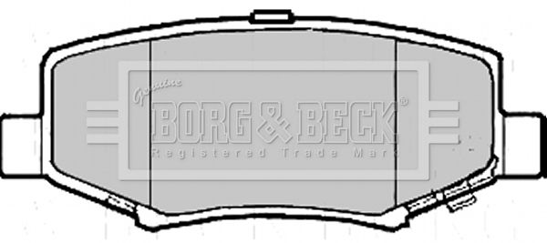 BORG & BECK stabdžių trinkelių rinkinys, diskinis stabdys BBP2208
